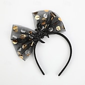 economico Costumi di Halloween per bambini-Bambini Ragazze Accessori per capelli Dolce Quotidiano Ferie Floreale Fiocco Nero Bianco