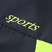 preiswerte Sportjacke-Herren Outdoorjacke Windbreaker Wanderjacke Urlaub Täglich Atmungsaktiv Tasche Spleißen Frühling Herbst Farbblock Mode Klassisch Stehkragen Regulär Schwarz Hellgrau Armeegrün Dunkelblau Dunkelgray