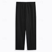 preiswerte Sweatpants-Herren Jogginghose Jogginghose Jogger Fleecehose Jogginghose mit weitem Bein Hose Tasche Elastischer Bund Einfach Komfort Weich Volle Länge Outdoor Lässig Täglich Klassicher Stil Lässig Schwarz Hell