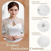 Недорогие Свадебные накидки-элегантная кружевная шаль для женщин, цветочные кружевные шали и палантины для свадеб, гостей, невест, подружек невесты