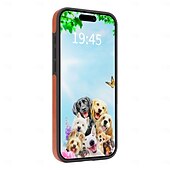 Недорогие Чехлы для iPhone-телефон Кейс для Назначение iPhone 17 Pro Max 17 Air i16 15 14 Pro Max Plus 16e 13 Pro Max Кейс на заднюю панель Защита от удара Ретро ТПУ Кожа PU