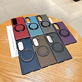 economico Cover Samsung-telefono Custodia Per Samsung Galaxy Piegatura a Z 7 Z Fold 6 Z Fold 5 Z Fold 4 Copertura Posteriore Cavalletto Resistente agli urti Retrò TPU Pelle PU