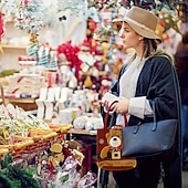 levne Dárkové balení-Sada 4 vánočních dárkových tašek pro panenky, mini plyšové sáčky s motivem Santa Clause a sněhuláka a sobů, sáčky na vánoční dárky