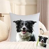 abordables Têxteis Personalizados-Personalized Photo Pillow Case  Custom Throw Pillow Cover Gift for Pet Lovers Friends and Family Perfect for Home Sofa and Bedroom Decoration