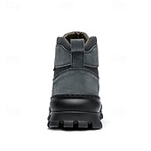 abordables Bottes de travail-Bottines de randonnée kaki pour homme avec semelle extérieure en caoutchouc épais – chaussures d&#039;extérieur respirantes et durables pour l&#039;alpinisme, le travail et les voyages d&#039;aventure