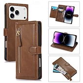 tanie Etui do iPhone&#039;ów-telefon Kılıf Na iPhone 17 Air 16 15 14 Pro Max Plus 16e 13 Pro Max Mini Osłona tylna Magnetyczne Stopka Gniazdo karty Retro TPU Skóra PU