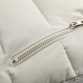 levne Pánská péřová vesta-Pánské Puffer Vesta Kamizelka Vesta Dovolená Denní Rande Módní Na běžné nošení Zima Kapsy Polyester Zahřívací Pohodlné Pevná barva Zip Kapuce Běžný Černá Vodní modrá Tmavě šedá Béžová Vesta