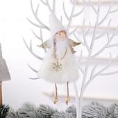 preiswerte Ornamente-handgefertigte Weihnachtsengel als Baumschmuck, weiche Plüsch-Mädchenornamente, festliche Anhänger zum Aufhängen, perfekt als Weihnachtsgeschenk für Kinder und als saisonale Akzente für das Zuhause