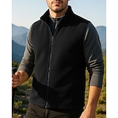 preiswerte Fleece &amp; 3 in 1 Jacken-Herren Fleeceweste Ärmellos Weste Außen Thermowarm Winter Vollreißverschluss Polyester Schwarz Armeegrün Rot Jagd Angeln Klettern