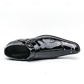 economico Formale-scarpe eleganti da uomo in pelle nera con cinturino alla caviglia – calzature formali da ufficio per matrimoni, feste e lavoro
