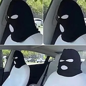 halpa Tapahtuma- ja juhlatarvikkeet-2 kpl henkilökohtainen hauska hattu auton istuimen päänsuojaan, universaalit auton niskatuen suojat, hauska persoonallisuus auton sisustuskoristeet, musta &amp;valkoinen