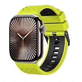 levne Řemínky na Apple Watch-Sportovní řemínek kompatibilní s Apple Watch 42 mm 44 mm 45 mm 49 mm odolný kovový řemínek s nastavitelnou kovovou sponou a silikonovým řemínkem pro iWatch Ultra 2 Series 9 8 7 SE 6 5 4