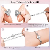 abordables Arts, artisanat et couture-22 fermoirs magnétiques pour bijoux et rallonges de collier, tailles et styles assortis, dorés &amp;rallonges de chaîne magnétiques argentées pour colliers et bracelets DIY