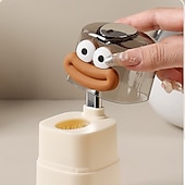 economico Utensili e gadget da cucina-distributore automatico di stuzzicadenti a comparsa, design creativo a pulsante con simpatici adesivi a forma di cartone animato, ideale per l&#039;uso in cucina e sul tavolo da pranzo