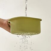 お買い得  トラベルバッグ＆ハンドバッグ-ワンボタン開閉式吊り下げシンクコーナーラック多目的野菜洗浄機/食器洗い機ホルダーキッチン、フルーツに最適 &amp;野菜保存とスープストレーナー