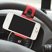 abordables Service de Véhicule-Support de téléphone portable pour volant de voiture, support de tableau de bord portable, support créatif pour la navigation, support mains libres sécurisé pour téléphone, support universel pour smartphone de véhicule, accessoire