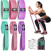 cheap Tool Accessories-Fabric Resistance Bands for Working Out, 6Pack Non-Slip Exercise Bands for Women and Men, Fabric Booty Bands for Home, Fitness, Pilates, Stretching