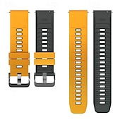 baratos Pulseiras de relógio Samsung-Pulseiras de Relógio para Samsung Galaxy Watch Ultra 47mm, Watch 8 Classic 46mm, Watch 6 Classic 47mm, Watch 5 Pro 45mm, Watch 4 Classic 47mm Aço Inoxidável Silicone Substituição Alça Dois tons