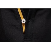 billige Herre Elite Polo-Herre Polo Arbeid Virksomhet Aftæpning Langermet Fritid Bekvem عادي Broderi Fargeblokk Alle årstider Normal Svart Hvit Mørk Marineblå Militærgrønn Lyseblå Polo