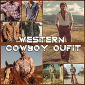 Férfi Paisley Virágminta Etno Ing Nyugati ing Cowboy ing Hosszú ujj Vintage Retro Szabadtéri Napi Munkaruha Ősz & tél Térfogatcsökkenés 3D nyomtatás Elöl két zseb Gombolható ingek Medence Barna olcso férfi nyugati ingek-Férfi Paisley Virágminta Etno Ing Nyugati ing Cowboy ing Hosszú ujj Vintage Retro Szabadtéri Napi Munkaruha Ősz & tél Térfogatcsökkenés 3D nyomtatás Elöl két zseb Gombolható ingek Medence Barna