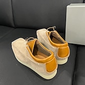 お買い得  メンズスニーカー-メンズスエードモカシンスリッポンシューズ、快適なソフトソール、カジュアルアウトドアウォーキングシューズ