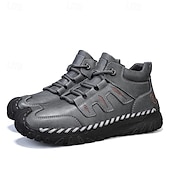 cheap Ankle Boots-Men&#039;s Coffee Brown Leather Sneakers with Contrast Stitching and Cushioned Sole – Comfortable Casual Shoes for Outdoor Adventures and City Fashion