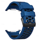 halpa Samsungin kellon rannekkeet-Kellon ranneke varten Samsung Galaxy Katso Ultra Ruostumaton teräs Silikoni Korvaus Hihna Kaksisävyinen Säädettävä Ruostumattomasta teräksestä valmistettu solki Urheiluhihna Ranneke