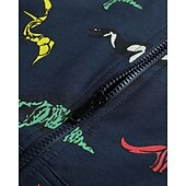 billiga Huvtröjor och tröjor för pojkar-Barn Pojkar hoodie med dragkedja Tecknat Långärmad Dragkedja Höst Grundläggande Bomull Utomhus