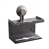 Недорогие щетка для унитаза-ёршик для унитаза и держатель, держатель для бумажных полотенец, набор аксессуаров для ванной на присоске, настенные аксессуары для ванной комнаты