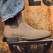 abordables Bottes de Chelsea-bottines Chelsea pour hommes, bottines à enfiler pour un style urbain décontracté et des tenues de tous les jours