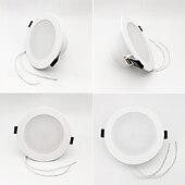 billiga Smart Home-lampor-LED-taklampor infälld belysning wifi bluetooth, infälld taklampa, burklampor, rgb färgskiftande, dimbar, för sovrum, vardagsrum, köksbelysning i taket
