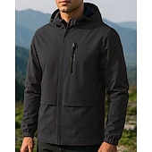 baratos Casacos impermeáveis-Homens Jaqueta Corta-Vento Jaqueta Softshell Jaqueta de Trilha Ao ar livre Prova-de-Água A Prova de Vento Roupas de caminhada Roupas de caminhada Primavera Outono Blusas Campismo / Escursão