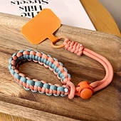 preiswerte Telefon-Lanyards &amp;amp; Handgelenkbänder-Mode Telefongurt hängen Seil lange diagonal Schultergurt hängen Kette Perle Anhänger hängen Zubehör verstellbar Hals hängen breite Stoffgurt Telefon lange Seil