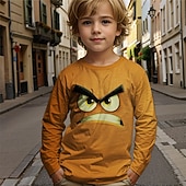 economico Animali 3D per Ragazzo-Maglietta per ragazzi con stampa 3D, divertente, a maniche lunghe, con stampa 3D, autunno inverno, basic, per bambini dai 4 ai 12 anni, girocollo, casual, per attività all&#039;aperto, vestibilità