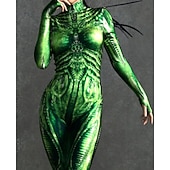 abordables Disfraces de Mujeres-Disfraz de carnaval Traje de Cuerpo Completo Trajes Zentai estampados Traje de cosplay Body Estampado Disfraz Sexy Víspera de Todos los Santos Hombre Mujer Chico Traje para Fiesta Rendimiento