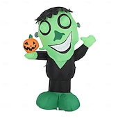 お買い得  ハロウィンの屋外-1個 1.2m/3.9フィート ハロウィン風 手持ちカボチャ ライト付き インフレータブルエアモデル エフェクトアイ 屋内外 中庭 芝生 パーティー ハロウィン フェスティバル 雰囲気 装飾ライト EU/US/UK/AU pl