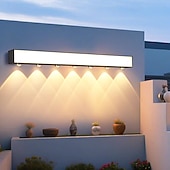 Недорогие наружные настенные светильники-Светодиодный настенный светильник, алюминиевый, водонепроницаемый, IP65, настенный светильник для сада, декоративный настенный светильник для балкона