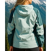 baratos Casacos impermeáveis-Mulheres Jaqueta Softshell Jaqueta de Trilha Jaqueta Hardshell Ao ar livre Prova-de-Água A Prova de Vento Roupas de caminhada Roupas de caminhada Primavera Outono Jaqueta Caça Pesca Alpinismo Retalhos