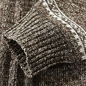 preiswerte Herren Strickjacke-Herren Pullover Kleid Pullover Strickjacke Reißverschluss-Pullover Strickpullover Gerippt Stricken Normale Oberteile Gestrickt Gerippt Einfach Stehkragen Mode Schals Geschäft Lässig Bekleidung Herbst