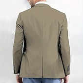 billiga Mäns tryckta kavajer-Halloween Herr Kavaj Utomhus Gata Ledigt Ledigt vardag Brittisk Alla årstider 100% Polyester Skelett 3D-utskrift Knappar Håller värmen Bekväm Enkelknäppt Blazer Vit Brun