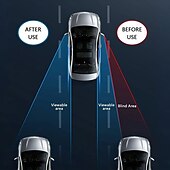 abordables Servicio de Vehículo-Espejo retrovisor para punto ciego de coche, 2 unidades, ajustable a 360 grados, gran angular, con ventosa, universal, redondo, auxiliar, para conducción, seguridad y estacionamiento.