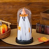 1個 21.5cm ハロウィン 光る魔法使いの帽子 ゴースト スパイダー 透明カバー 小型ナイトライト 屋内・屋外パーティー レストラン お祝いの雰囲気 装飾ライト 単三電池ボックス お買い得  ハロウィン室内-1個 21.5cm ハロウィン 光る魔法使いの帽子 ゴースト スパイダー 透明カバー 小型ナイトライト 屋内・屋外パーティー レストラン お祝いの雰囲気 装飾ライト 単三電池ボックス