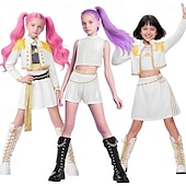 tanie Stroje dla dziewcząt-Zainspirowany koreańskim idolem Gwiazda popu Kostium Fantazyjne przebranie Wirtualny idol Kostiumy z filmów for Dla dziewczynek Dzieci Halloween Karnawał Spektakl Comic Con Anime Expo