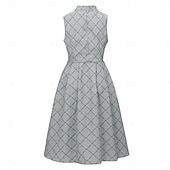 cheap Dirndl Dresses-Oktoberfest Dress Dirndl Trachtenkleider Midi Length Maid Bavarian German Wiesn Women's Carnival Beer Festival Traditional Style Cloth Without Blouse (80CM)