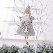 preiswerte Ornamente-handgefertigte Weihnachtsengel als Baumschmuck, weiche Plüsch-Mädchenornamente, festliche Anhänger zum Aufhängen, perfekt als Weihnachtsgeschenk für Kinder und als saisonale Akzente für das Zuhause