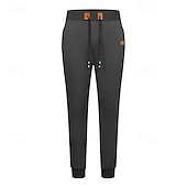 economico Pantaloni della tuta-Per uomo Pantaloni in Pile Pantaloni da tuta Joggers Pantaloni invernali Pantaloni Coulisse Tasca Elastico in vita Semplice Comodità Caldo Sport all&#039;Aperto Quotidiano Moda Casual Nero Giallo