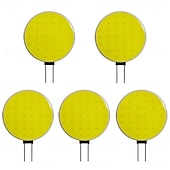 voordelige Ledlampen met twee pinnen-G4 COB LED chip lamp DC12V 3W LED licht wit warm wit voor marine RV wandlamp camper trailer verlichting 5 stuks
