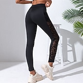 Χαμηλού Κόστους Γιόγκα κολάν &amp; καλσόν-Γυναικεία Παντελόνι συμπίεσης Γιόγκα κολάν Με τσέπες Έλεγχος κοιλιάς Ψηλή Μέση Γυμναστήριο Αθλητικά Τρέξιμο Παντελόνια Φούστες Συμπαγές Χρώμα Μαύρο Φθινόπωρο Αθλητισμός Ρούχα Γυμναστικής