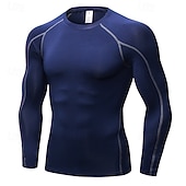 economico T-shirt e Canottiere da Corsa-Per uomo Maglia a compressione Strato di base per l&#039;allenamento T-shirt Fitness Manica Lunga Top Athleisure Autunno Asciugatura Rapida Palestra Pallacanestro Atletico abbigliamento sportivo