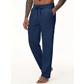 お買い得  スウェットパンツ-マルチパック 2個 男性用 ブラック+ダークグレー スウェットパンツ ズボン ドローストリング 弾性ウエスト 平織り バケーション デイリーウェア ポリエステル 春